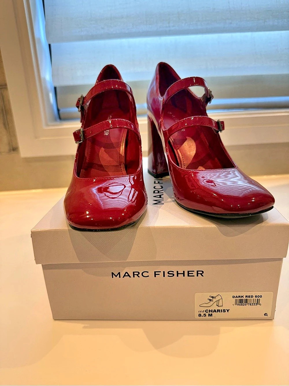 Marc Fisher Charisy Mary Jane Pump Mary Jane Pumps Red US 8.5 M